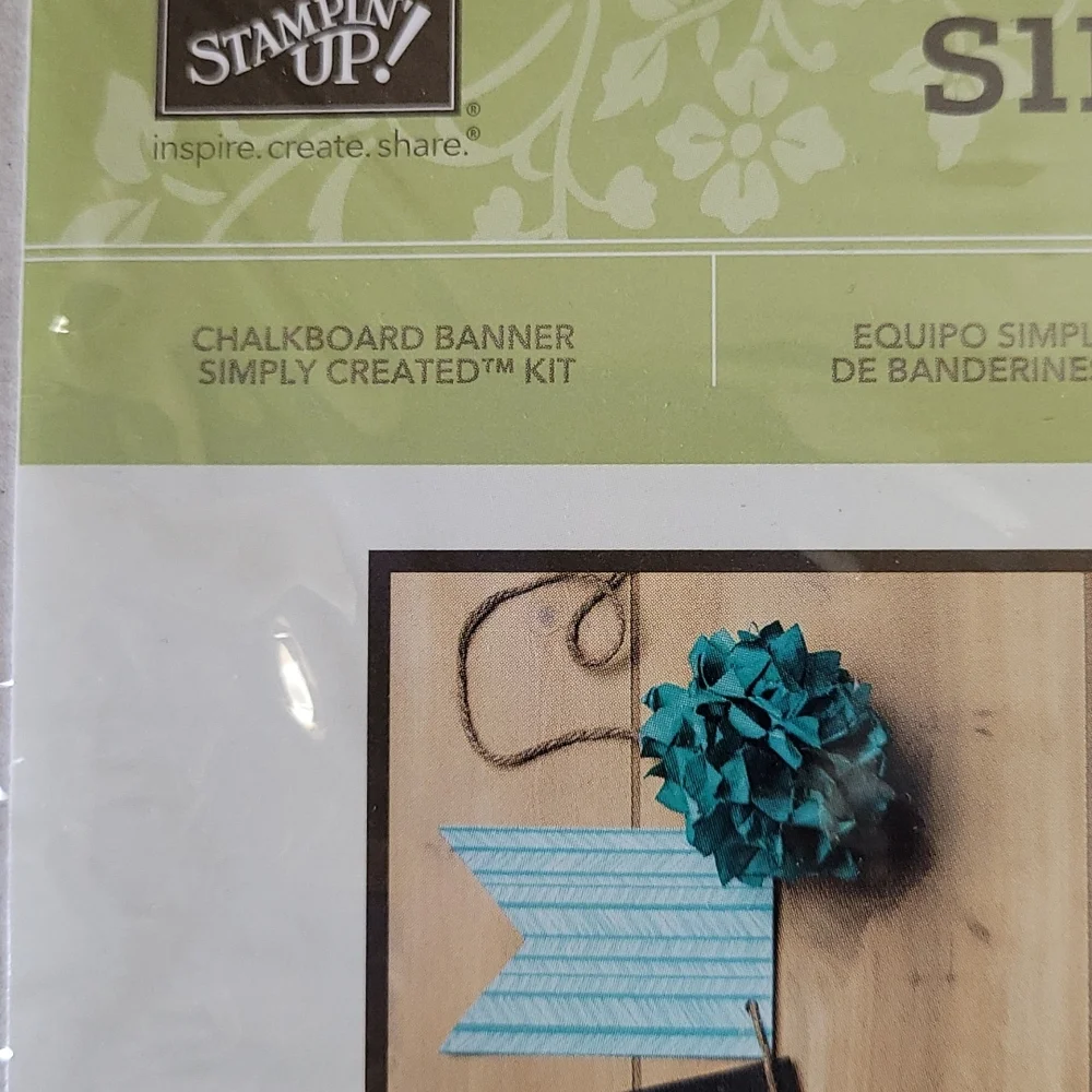 NEW Stampin'Up! Good Luck Banner Kit Simply Created Chalkboard Ready Assembly